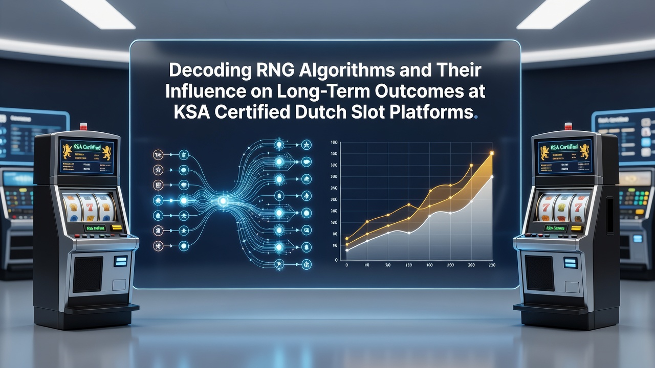 Illustratie van RNG-algoritmes in slotmachines met numerieke patronen en Nederlandse casino-elementen