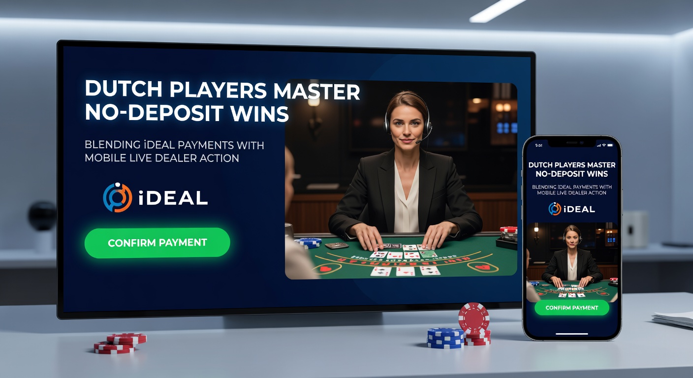 Mobiele live dealer roulette sessie met Nederlandse speler die iDEAL gebruikt voor snelle inzet