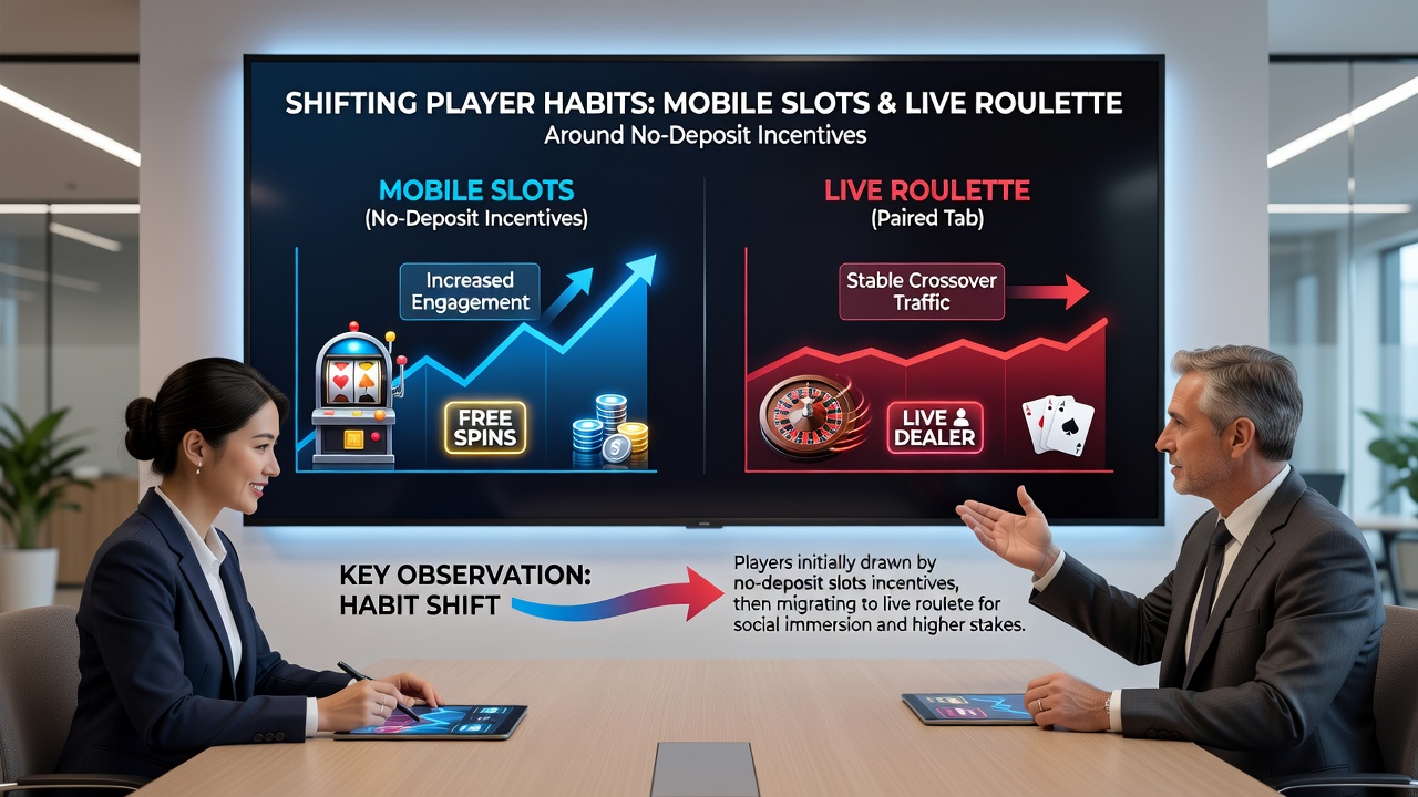 Grafiek en visualisatie van spelergewoonten bij no-deposit incentives en live casino combinaties op KSA-gelicentieerde sites
