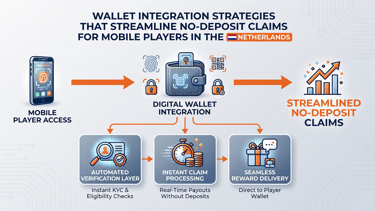 Schermafbeelding van een mobiele app met wallet-integratie voor snelle no-deposit claims in Nederland